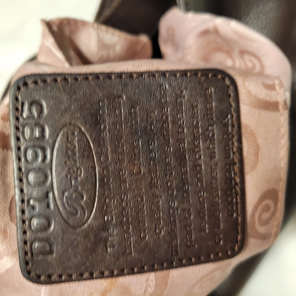 Brighton Brown and Tan Shoulder Bag with Hobo Silhouette - Picture 6 of 9